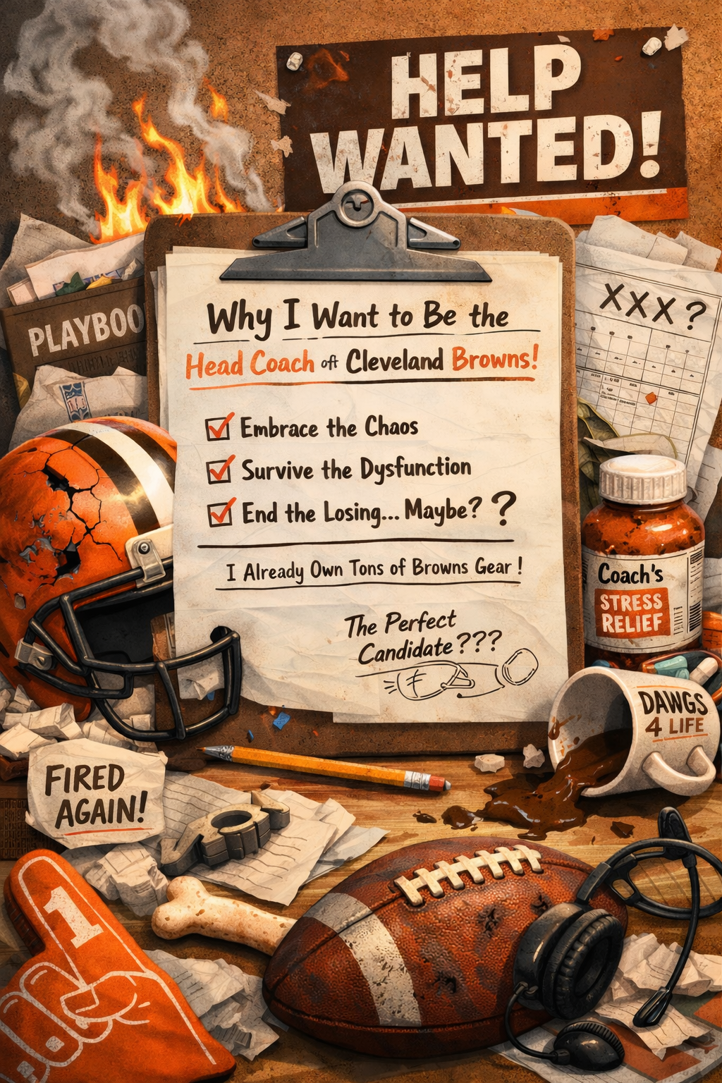 Leaked Essay: Why I Want to Coach the Cleveland Browns